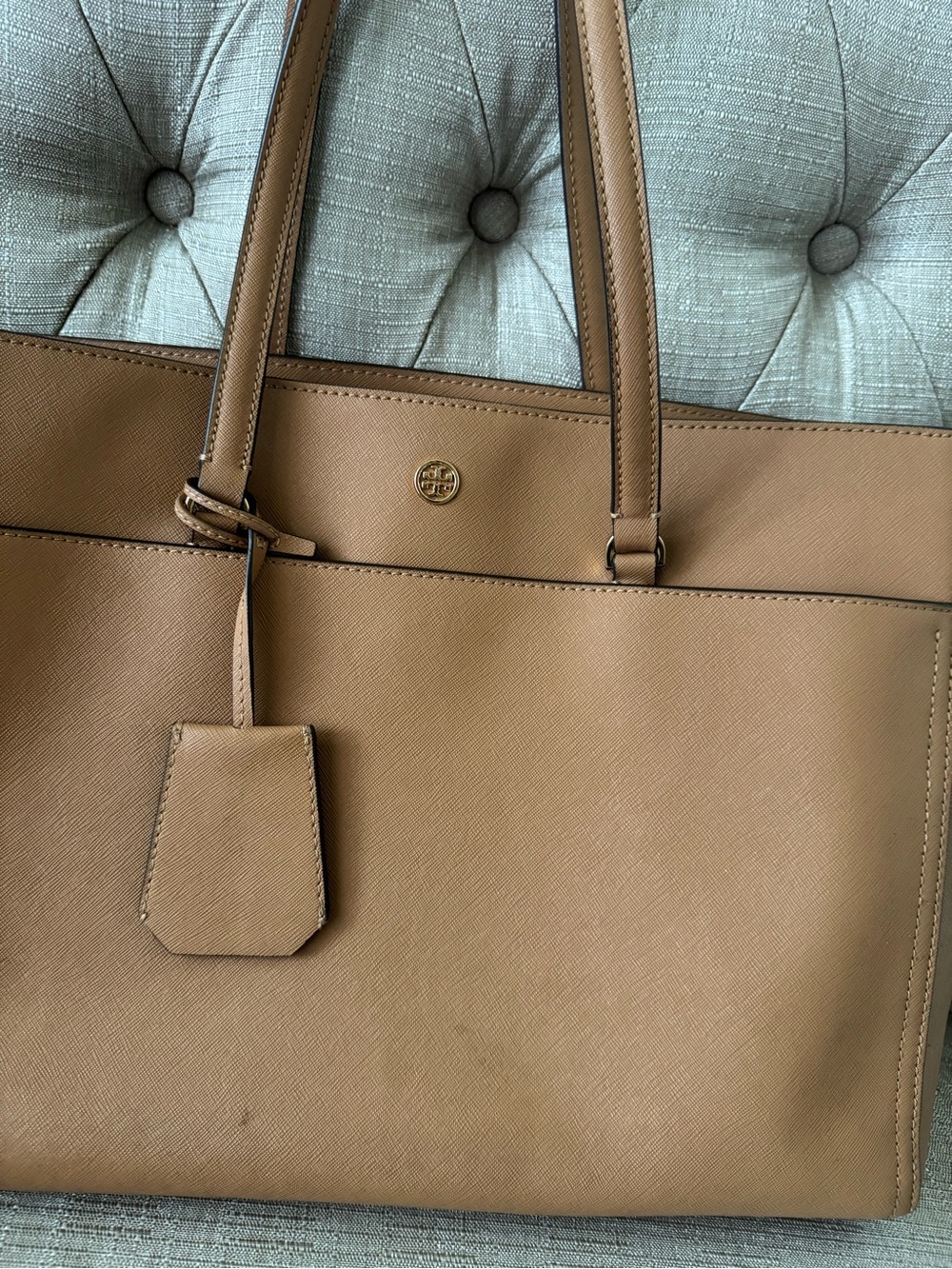 Tory Burch Caramel Tan Leather Tote - Picture 2 of 15